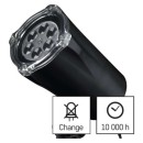 Emos DCPC02 LED dekorációs kivetítő - hópelyhek 3.6W | IP44 - fehér, forgó fény, fekete