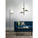Trio 402000132 állólámpa Pure 1x28W | E14 - lábkapcsoló, fekete