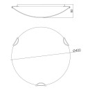 Globo 40402-3 mennyezetre szerelhető lámpa Calimero I 3x60W | E27
