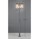 Trio T404160342 kültéri oszloplámpa SAMBESI  | 28W E27 | antracit