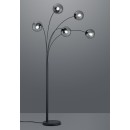 Trio 408500542 állólámpa Balini 5x28W | E14 | IP20 - lábkapcsoló, antracit