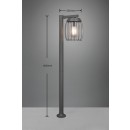 Trio 410860142 kerti oszloplámpa Tuela 1x40W | E27 | IP44 - antracit
