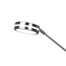 Trio 426510207 LED állólámpa Franklin 1x35W+6,5W | 4100lm+650lm | 2700+3200+4000K - memória funkció, külön kapcsolók, állítható világítási hőmérséklet, szabályozható, matt nikkel