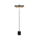 Trio T440210180 LED állólámpa KEATON  | 21W integrált LED forrás | 1x2400lm | 2300+3000+4000K | kapcsolóval | fényerőszabályzó | fekete | aranyszínű