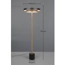 Trio T440210180 LED állólámpa KEATON  | 21W integrált LED forrás | 1x2400lm | 2300+3000+4000K | kapcsolóval | fényerőszabályzó | fekete | aranyszínű