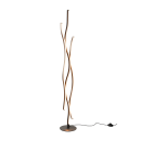 Trio 441210305 LED állólámpa Blaze 1x8W | 3250lm | 2300K+3000K+4000K - memóriafunkció, szabályozható, lábkapcsoló, fekete, alumínium