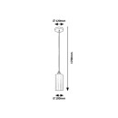 Rabalux 4479 mennyezeti függőlámpa Panthea 1x40W | E27 - arany, fehér