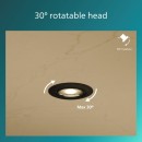 Philips 8720169376083 süllyeszthető lámpakészlet Peridot  GU10 | fekete