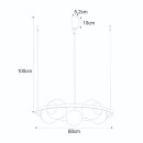 Zuma Line 002177-026170 mennyezeti függőlámpa ORBIT E27