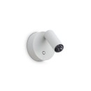 Ideal lux 347479 LED fali spotlámpa ELF  | 3W integrált LED forrás | 200lm | 3000K | kapcsolóval | fehér