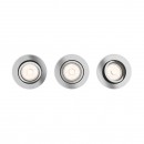 Philips 50393/11/PN mennyezeti spotlámpa Donegal 1x5,5W|GU10 - 3 darabos készlet