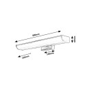 Rabalux 5062 LED fürdőszobai fali lámpa tükör fölé Evron 1x5W | 400lm | 4000K | IP44 - króm, fehér