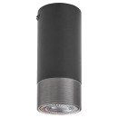 Rabalux 5074 mennyezetre szerelhető spotlámpa Zircon 1x5W | GU10 - fekete, ezüst