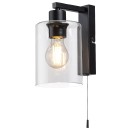 Rabalux 5077 fali lámpa Miroslaw 1x40W | E27 - fekete