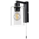 Rabalux 5077 fali lámpa Miroslaw 1x40W | E27 - fekete