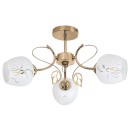 Rabalux 5098 mennyezetre szerelhető csillár Fauna 3x40W | E27 - arany, fehér