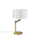 Trio 514400108 asztali lámpa Cassio 1x60W | E27 - sárgaréz, fehér