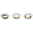 Philips Hue  8720169319936 LED süllyeszthető lámpa Milliskin  | 3x4,2W GU10 | 3x400lm | 2200-6500K