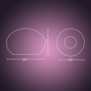 Philips Hue 8719514343481 asztali lámpa Flourish 1x9,5W | E27 | 570-800lm | 2000-6500K - White and Color Ambiance, szabályozható, Bluetooth, fehér