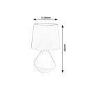 Rabalux 5220 asztali lámpa Wendy 1x40W | E14 - szürke