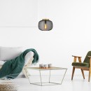 Rabalux 5238 mennyezeti függőlámpa Rupert 1x40W | E27 - fekete, fa