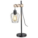 Rabalux 5245 asztali lámpa Fabian 1x40W | E27 - fekete, fa