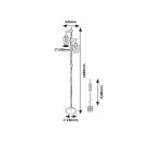 Rabalux 5246 állólámpa Fabian 2x40W | E27 - fekete, fa