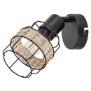 Rabalux 5281 fali lámpa Indiana 1x25W | E14 - fekete