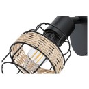 Rabalux 5281 fali lámpa Indiana 1x25W | E14 - fekete