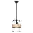 Rabalux 5283 mennyezeti függőlámpa Indiana 1x40W | E27 - fekete