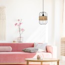 Rabalux 5283 mennyezeti függőlámpa Indiana 1x40W | E27 - fekete