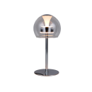 Trio T531610106 LED asztali lámpa FLYNT  | 8W integrált LED forrás | 1x880lm | 2300+3000+4000K | kapcsolóval | fényerőszabályzó | króm | átlátszó