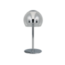 Trio T531610106 LED asztali lámpa FLYNT  | 8W integrált LED forrás | 1x880lm | 2300+3000+4000K | kapcsolóval | fényerőszabályzó | króm | átlátszó