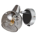 Rabalux 5346 fali lámpa Tamara 1x40W | E14 - króm, füstüveg