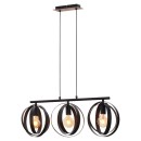 Rabalux 5361 mennyezeti függőlámpa Cortado 3x40W | E27 - fekete