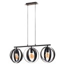 Rabalux 5361 mennyezeti függőlámpa Cortado 3x40W | E27 - fekete