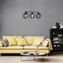 Rabalux 5361 mennyezeti függőlámpa Cortado 3x40W | E27 - fekete