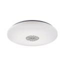 Rabalux 5365 LED mennyezeti lámpa Ophelia 1x40W | 3200lm | 3000-6500K | RGB - szabályozható, távirányító, időzítő, éjszakai világítás, Wi-Fi, csillaghatás, króm, fehér