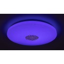 Rabalux 5365 LED mennyezeti lámpa Ophelia 1x40W | 3200lm | 3000-6500K | RGB - szabályozható, távirányító, időzítő, éjszakai világítás, Wi-Fi, csillaghatás, króm, fehér
