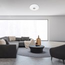 Rabalux 5365 LED mennyezeti lámpa Ophelia 1x40W | 3200lm | 3000-6500K | RGB - szabályozható, távirányító, időzítő, éjszakai világítás, Wi-Fi, csillaghatás, króm, fehér