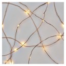 Emos D3AW01 karácsonyi nano fényfüzér 4m 40 LED | 2,4W | IP44 - meleg fehér, időzítő, réz