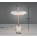 Trio T540210176 LED asztali lámpa KEATON  | 12W integrált LED forrás | 1x1400lm | 2300+3000+4000K | kapcsolóval | fényerőszabályzó | szürke