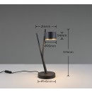 Trio 569000180 asztali lámpa CODA | 10W GX53 | kapcsolóval