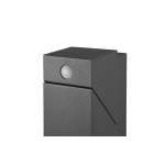 Trio 570669142 LED kerti oszloplámpa mozgásérzékelővel Avon 1x6W | 600lm | 3000K | IP54 - állítható, orientáló lámpa, antracit