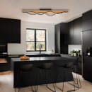 Italux PLF-23848-30W-BK-GD LED mennyezetre szerelhető lámpa Conato | 35W integrált LED forrás | 1500lm | 3000K