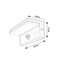 Rabalux 98077115 LED kültéri fali lámpa Zaragoza  | 9W integrált LED forrás | 800lm | 2700+4000K