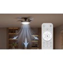 Philips 8721103096043 LED ventilátor világítással Bliss  | 35W integrált LED forrás | 4500lm | 2700-6500K | fényerőszabályzó | távirányítás | fekete