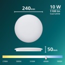 Philips 8721103068996 LED mennyezetre szerelhető lámpa CL200  | 10W integrált LED forrás | 1100lm | 4000K | fehér