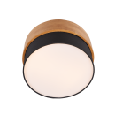 Trio 611500202 mennyezetre szerelhető lámpa Seasons 2x40W | E14 - fekete, fa