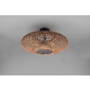 Trio 612300236 mennyezetre szerelhető lámpa Hedda 2x40W | E27 - fekete, natúr